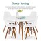 Best Choice Products 5-Piece Compact Mid-Century Modern Dining Set w/ 4 Chairs, Wooden Legs